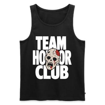 Team Horror Club Zombie Head - Men's Premium Organic Tank Top - black - Front - Michal (187cm)