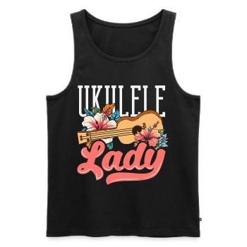 Lustiges Ukulele Designs Und Sprüche - Männer Premium Bio Tank Top - Schwarz - Vorne - Michal (187cm)