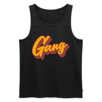 gear - Men's Premium Organic Tank Top - black - Front - Michal (187cm)