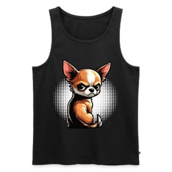 Chihuahua Chihuahua Owner Chihuahuafan Chi Chis - Men's Premium Organic Tank Top - black - Front - Michal (187cm)