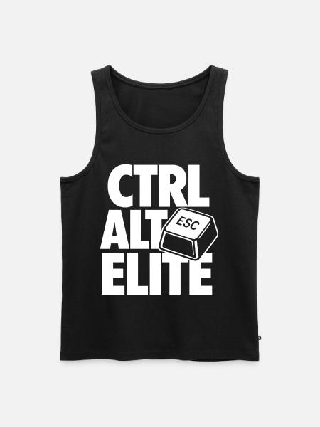 Ctrl Alt Elite Programmer - Débardeur bio Premium Homme - noir