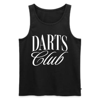 Club de fléchettes - Débardeur bio Premium Homme - noir - Devant - Michal (187cm)