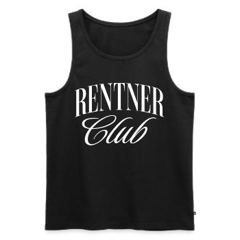 Pensioners Club - Men's Premium Organic Tank Top - black - Front - Michal (187cm)