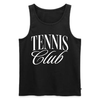 Tennis Club - Débardeur bio Premium Homme - noir - Devant - Michal (187cm)