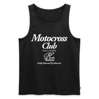 Motocross - Männer Premium Bio Tank Top - Schwarz - Vorne - Michal (187cm)
