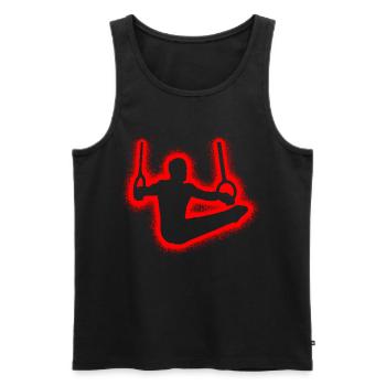 Gymnastique Gymnastique Ring Gymnastique Rings Gymnastique Enfants - Débardeur bio Premium Homme - noir - Devant - Michal (187cm)
