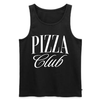 Pizza Club - Débardeur bio Premium Homme - noir - Devant - Michal (187cm)