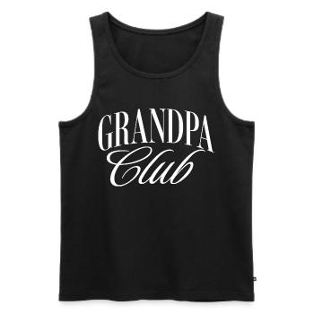Club des grands-pères - Débardeur bio Premium Homme - noir - Devant - Michal (187cm)