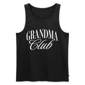Club des grand-mères - Débardeur bio Premium Homme - noir - Devant - Michal (187cm)