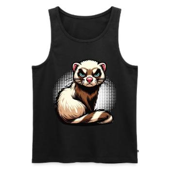 ferret ferret holder ferret owner - Men's Premium Organic Tank Top - black - Front - Michal (187cm)