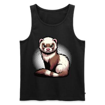 ferret ferret holder ferret owner - Men's Premium Organic Tank Top - black - Front - Michal (187cm)