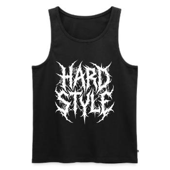 Hardstyle Underground - Débardeur bio Premium Homme - noir - Devant - Michal (187cm)