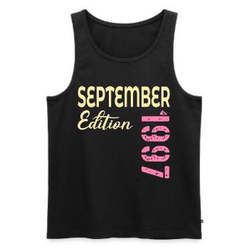 September 1997 - 29th birthday - Men's Premium Organic Tank Top - black - Front - Michal (187cm)