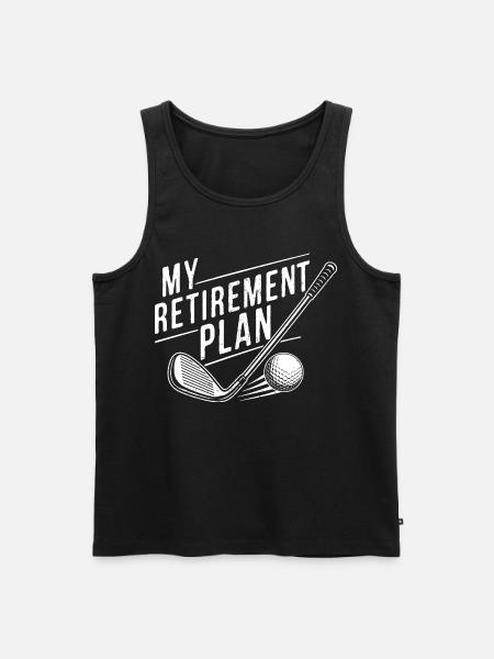 My Retirement Plan Golf - Men's Premium Organic Tank Top - black