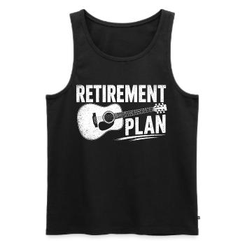 Piano de retraite Guitare - Débardeur bio Premium Homme - noir - Devant - Michal (187cm)