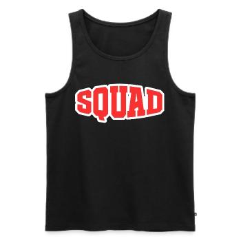 Squad - Männer Premium Bio Tank Top - Schwarz - Vorne - Michal (187cm)