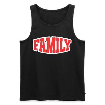 Family - Männer Premium Bio Tank Top - Schwarz - Vorne - Michal (187cm)