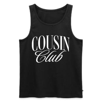 Cousin Club - Männer Premium Bio Tank Top - Schwarz - Vorne - Michal (187cm)