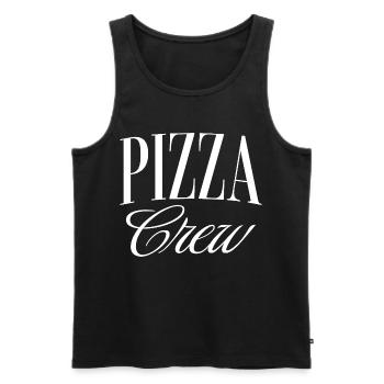 Pizza Crew - Männer Premium Bio Tank Top - Schwarz - Vorne - Michal (187cm)