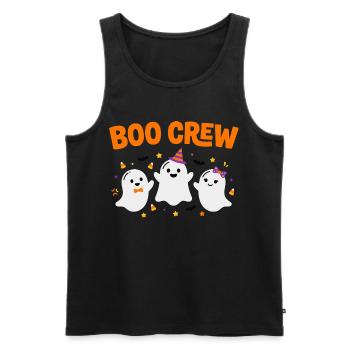 Boo Crew Halloween Three Ghosts - Men's Premium Organic Tank Top - black - Front - Michal (187cm)