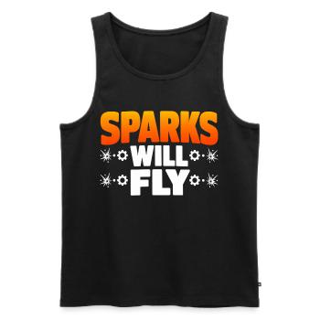 Schweißen Spruch Geschenk für Männer & Handwerker - Männer Premium Bio Tank Top - Schwarz - Vorne - Michal (187cm)