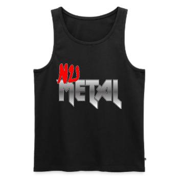 Nu Metal Red Fan Edition - Männer Premium Bio Tank Top - Schwarz - Vorne - Michal (187cm)