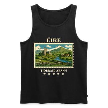 Irland Tipperary Vintage Reisemarke - Männer Premium Bio Tank Top - Schwarz - Vorne - Michal (187cm)