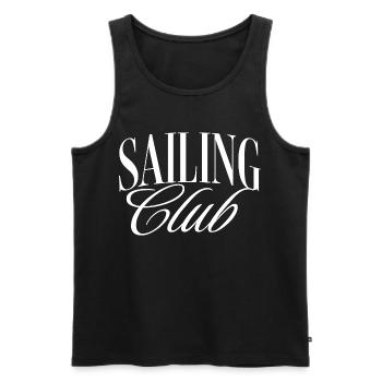 Sailing Club - Männer Premium Bio Tank Top - Schwarz - Vorne - Michal (187cm)
