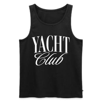 Yacht Club - Männer Premium Bio Tank Top - Schwarz - Vorne - Michal (187cm)