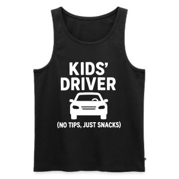 Mama Taxi - Kids Driver Muttertag Geschenk - Männer Premium Bio Tank Top - Schwarz - Vorne - Michal (187cm)
