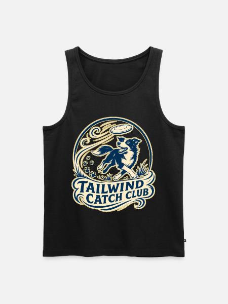 TAILWIND CATCH CLUB Dog - Men's Premium Organic Tank Top - black