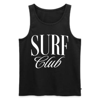 Surf Club - Männer Premium Bio Tank Top - Schwarz - Vorne - Michal (187cm)