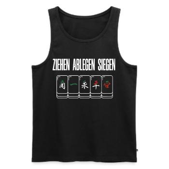 Ziehen Ablegen Siegen - Männer Premium Bio Tank Top - Schwarz - Vorne - Michal (187cm)