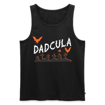 Dadcula Graveyard Gothic - Men's Premium Organic Tank Top - black - Front - Michal (187cm)