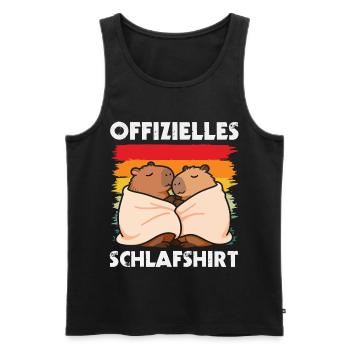 Life is Better with Capybaras - Süßes Nagetier - Männer Premium Bio Tank Top - Schwarz - Vorne - Michal (187cm)