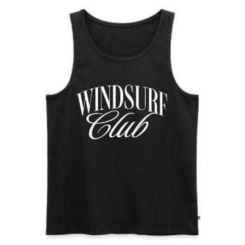 Club de planche à voile - Débardeur bio Premium Homme - noir - Devant - Michal (187cm)