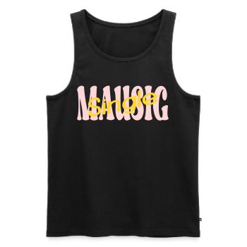 Single Mouse Girlfriend - Men's Premium Organic Tank Top - black - Front - Michal (187cm)