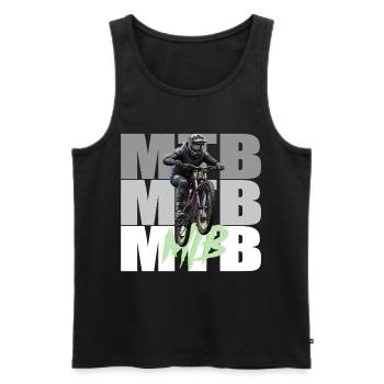 VTT - Débardeur bio Premium Homme - noir - Devant - Michal (187cm)