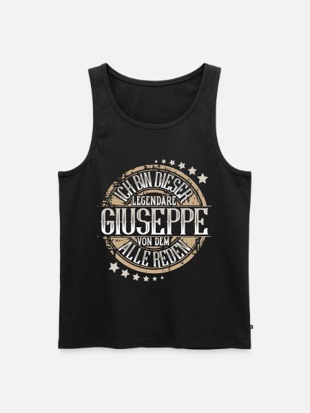 Giuseppe - Männer Premium Bio Tank Top - Schwarz