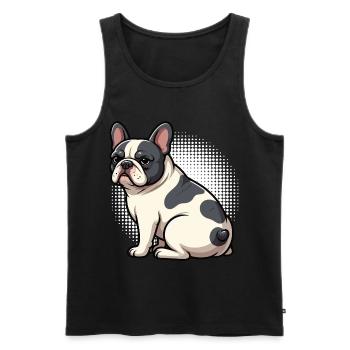 Bouledogue français Frenchie Propriétaire de Frenchie - Débardeur bio Premium Homme - noir - Devant - Michal (187cm)