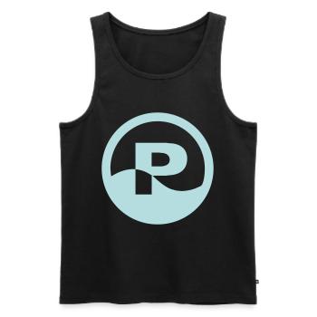 Poolboy | Poolgirl | Pool | Boy | Girl - Men's Premium Organic Tank Top - black - Front - AI Model Male 178 light (178cm)