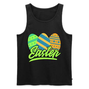 Ostern - Männer Premium Bio Tank Top - Schwarz - Vorne - AI Model Male 178 light (178cm)