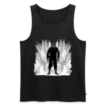 Protective equipment gas powder coating - Men's Premium Organic Tank Top - black - Front - Michal (187cm)