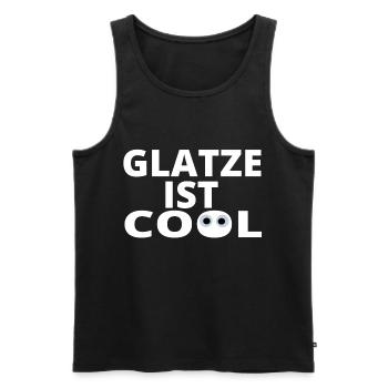 Glatze Maenner Geschenk Haare Lustig - Männer Premium Bio Tank Top - Schwarz - Vorne - Michal (187cm)