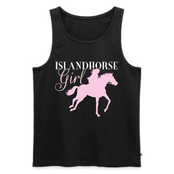 Icelandic horse girl - Icelandic horse horse - Men's Premium Organic Tank Top - black - Front - Michal (187cm)