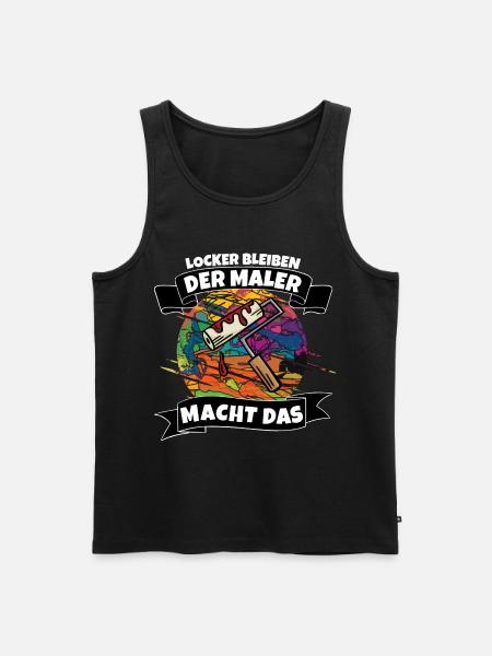 Maler - Männer Premium Bio Tank Top - Schwarz