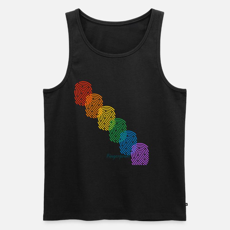 Diversity - Männer Premium Bio Tank Top - Schwarz