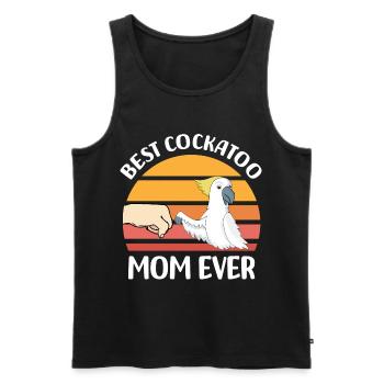 Kakadu lovers | Cockatoo Pet Birds Gift - Men's Premium Organic Tank Top - black - Front - Michal (187cm)