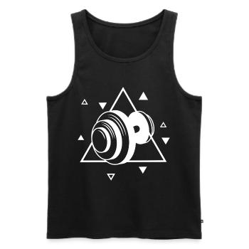 Bodybuilding Gewichtheben Fitness Workout - Männer Premium Bio Tank Top - Schwarz - Vorne - Michal (187cm)
