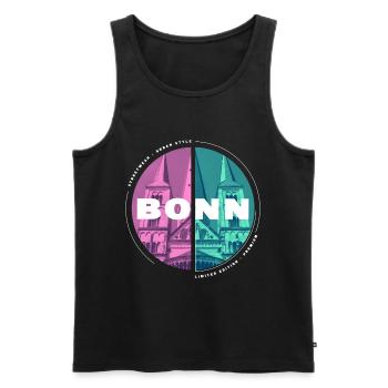 Bonn Deutschland Stadt Skyline Heimat Liebe - Männer Premium Bio Tank Top - Schwarz - Vorne - Michal (187cm)